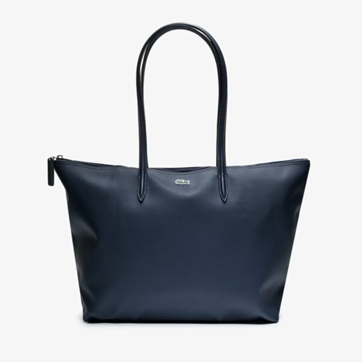 Shopper bag Lacoste bez dodatków na ramię 