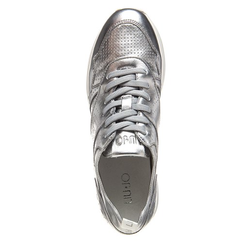 Skórzane sneakersy "Karlie 14" w kolorze srebrnym Liu Jo 37 Limango Polska