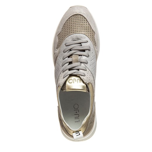 Skórzane sneakersy "Karlie 14" w kolorze złoto-srebrno-beżowym Liu Jo 37 Limango Polska