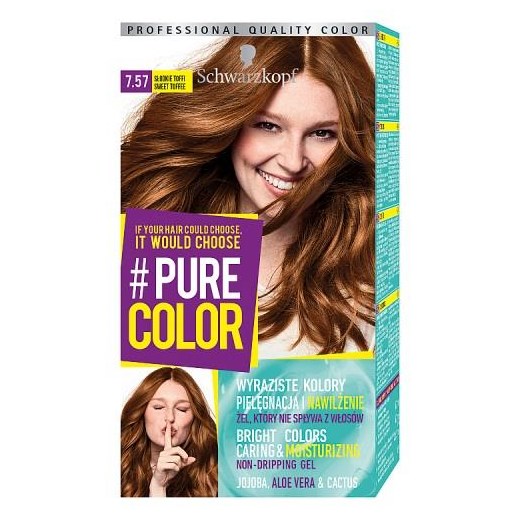 SCHWARZKOPF_#Pure Color farba do włosów w żelu trwale koloryzująca 7.57 Słodkie Toffee Schwarzkopf perfumeriawarszawa.pl