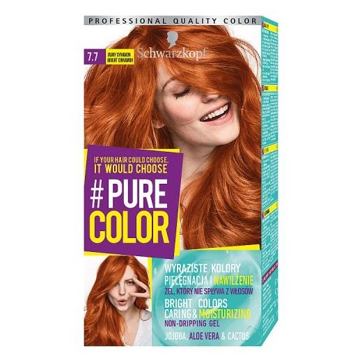 SCHWARZKOPF_#Pure Color farba do włosów w żelu trwale koloryzująca 7.7 Jasny Cynamon Schwarzkopf perfumeriawarszawa.pl