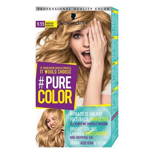 SCHWARZKOPF_#Pure Color farba do włosów w żelu trwale koloryzująca 9.55 Golden Sky Schwarzkopf perfumeriawarszawa.pl