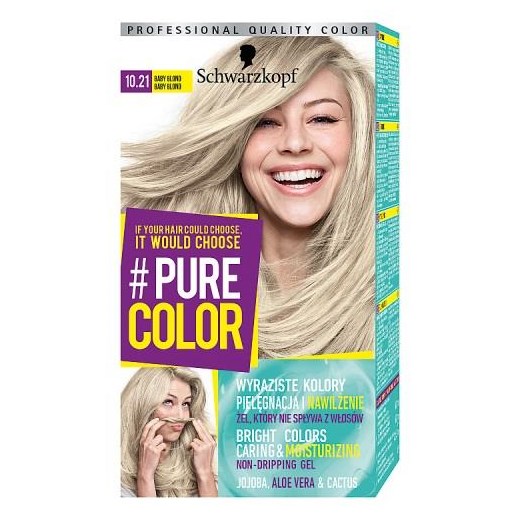 SCHWARZKOPF_#Pure Color farba do włosów w żelu trwale koloryzująca 10.21 Baby Blond Schwarzkopf perfumeriawarszawa.pl