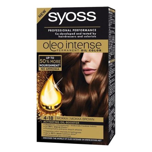SYOSS_Oleo Intense farba do włosów trwale koloryzująca z olejkami 4-18 Brąz Mokka Syoss perfumeriawarszawa.pl