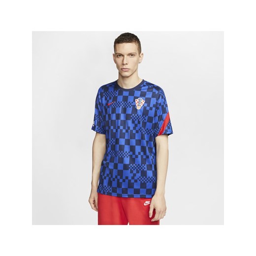 T-shirt chłopięce Nike niebieski z krótkimi rękawami