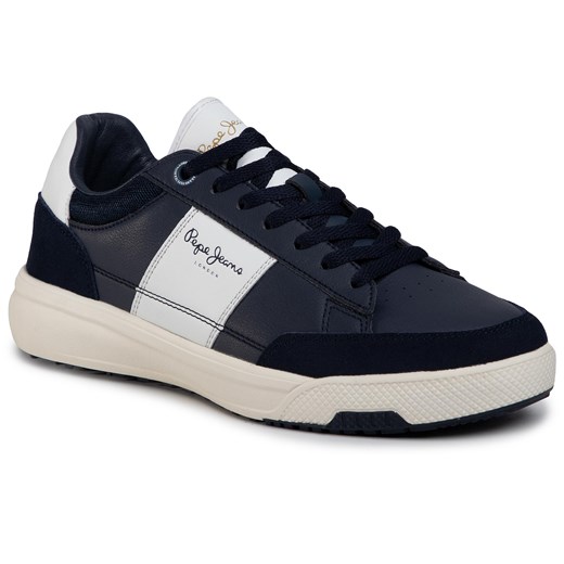 Sneakersy PEPE JEANS - Slate Basic PMS30677 Navy 595 43 eobuwie.pl