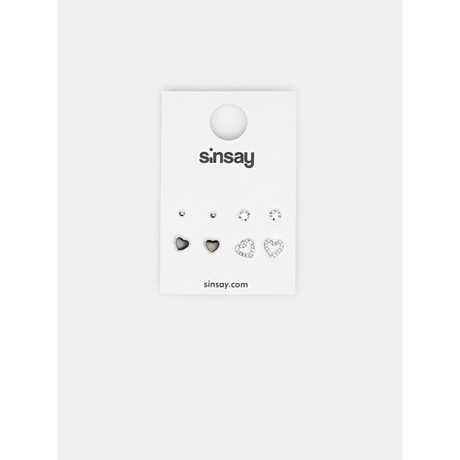 Sinsay - Zestaw kolczyków na sztyfty - Sinsay Uniwersalny Sinsay