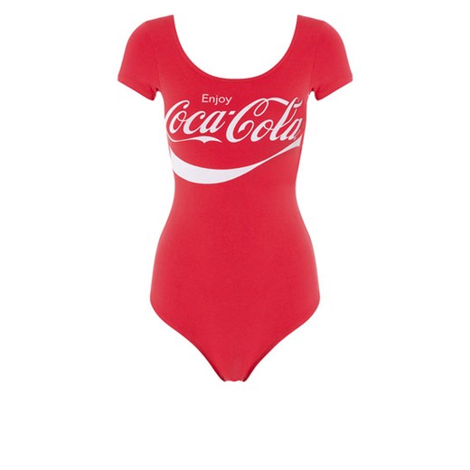 Red "Coca Cola" Bodysuit tally-weijl pomaranczowy 