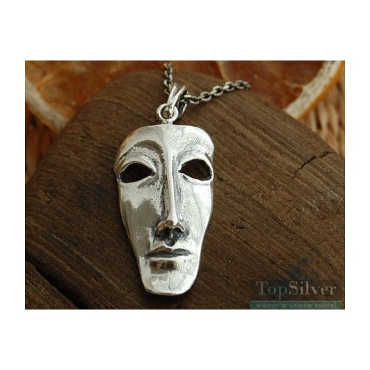 WENECJA - srebrny wisiorek maska 