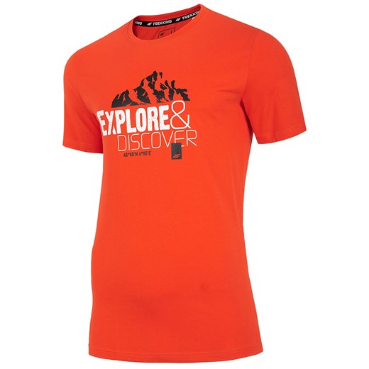 Koszulka T-shirt 4F TSM062 - pomarańczowa (H4L20-TSM062-70S) XL promocyjna cena Military.pl