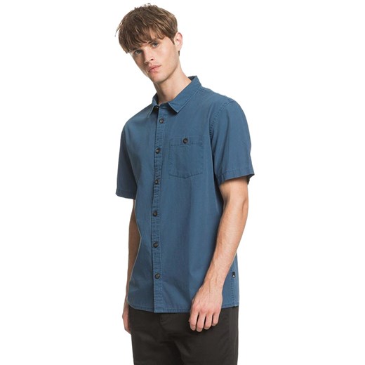 Koszula męska Maravilla Boutique niebieska casualowa na lato bez zapięcia 