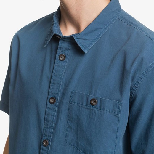 Koszula męska Maravilla Boutique casualowa na lato niebieska z krótkimi rękawami 