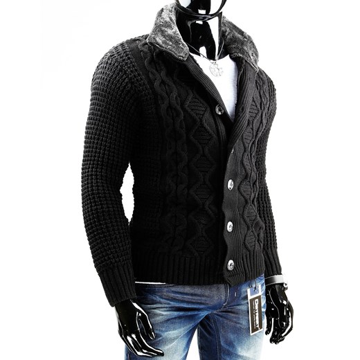 Sweter (wx0232) dstreet czarny akryl