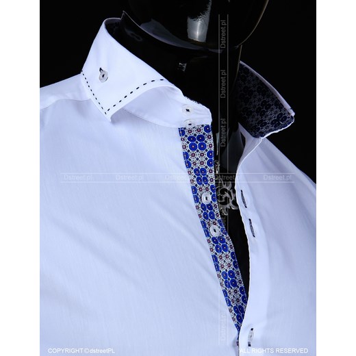 Koszula z długim rękawem (dx0525) dstreet niebieski bawełniane