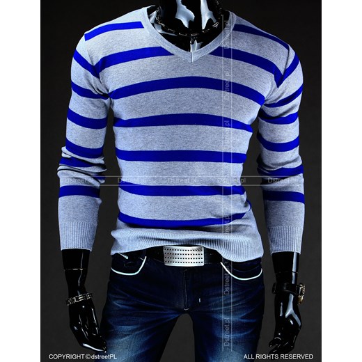 Sweter (wx0450) dstreet niebieski męskie