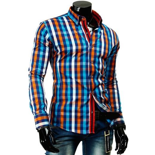Koszula z długim rękawem (dx0430) - Niebieski dstreet niebieski bawełniane