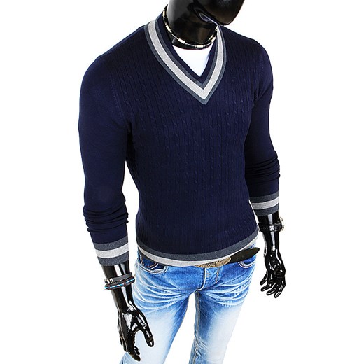Sweter (wx0116) dstreet czarny męskie