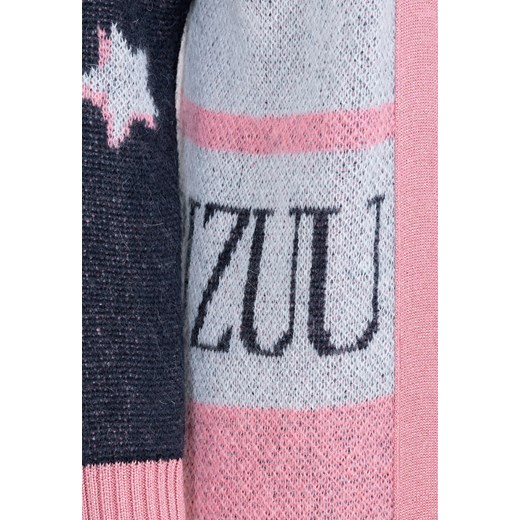 Sweter z aplikacjami ADALIA niebieski - ONE SIZE Bizuu Bizuu