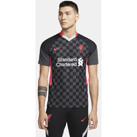 Męska koszulka piłkarska Liverpool FC 2020/21 Vapor Match (wersja trzecia) - Czerń Nike M Nike poland