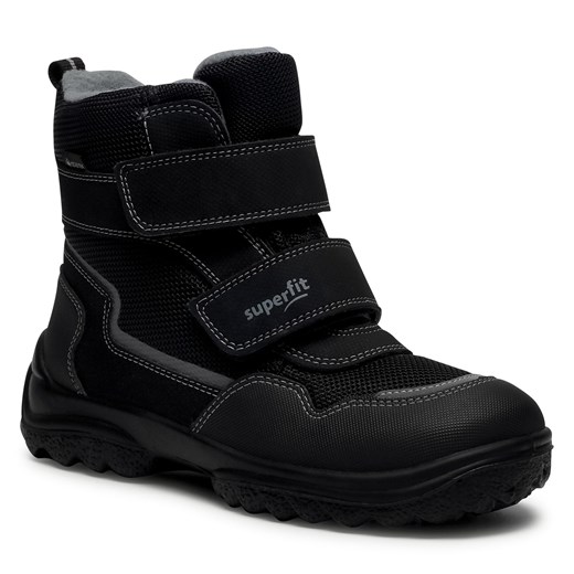 Buty zimowe dziecięce gładkie na rzepy śniegowce gore-tex 