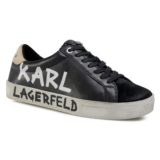 Sneakersy KARL LAGERFELD - KL60110 Black Lthr/Suede 40 eobuwie.pl
