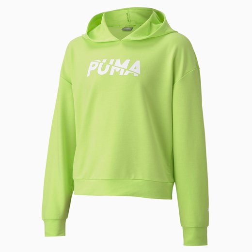 PUMA Modern Sports Long Sleeve Youth Hoodie, Zielony, rozmiar 104, Odzież Puma 140 PUMA EU