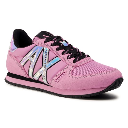 Buty sportowe damskie sneakersy w stylu młodzieżowym różowe na wiosnę na płaskiej podeszwie gładkie sznurowane 
