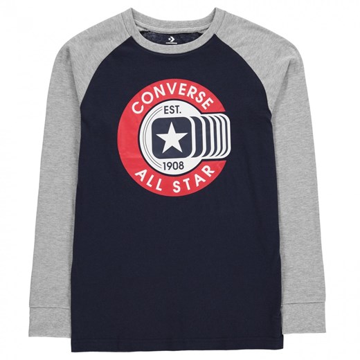 Converse Long Sleeve Raglan T-Shirt Junior Boys Converse 10-11 Y Factcool