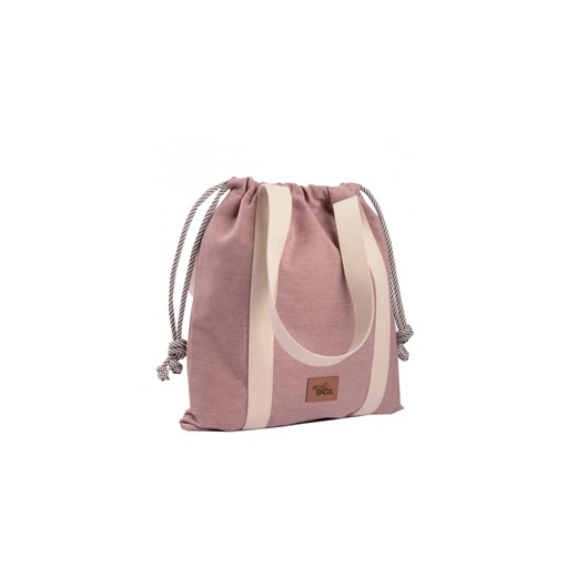 Duża torebka worek "BAGGY" materiałowa, kolor różowy Mebags duża, mieszcząca A4 promocyjna cena me&BAGS