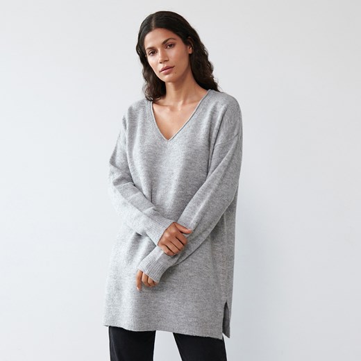 Sinsay - Gładki sweter oversize - Sinsay XS Sinsay