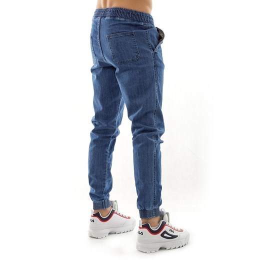 Spodnie męskie jeansowe BOR jogger W20 Classic light blue Bor L okazyjna cena matshop.pl