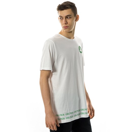 Koszulka męska New Era t-shirt NBA Team Wordmark Boston Celtics white New Era XL promocja matshop.pl