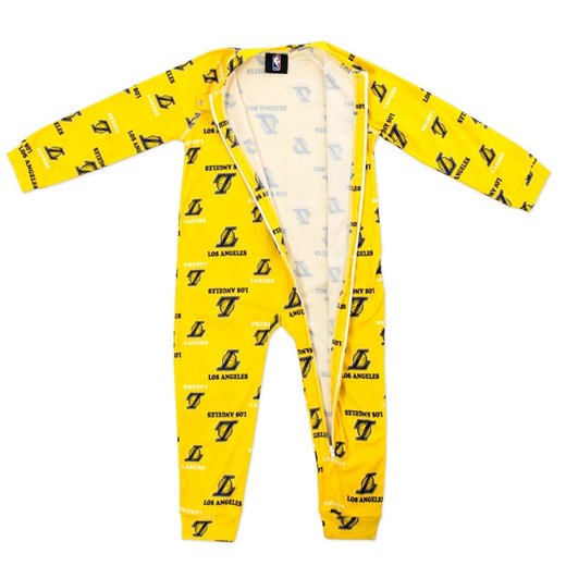 Piżama dziecięca Nike Los Angeles Lakers Raglan Zip Up Cover All yellow (EK2T186Y9-LAK) Nike 4T matshop.pl