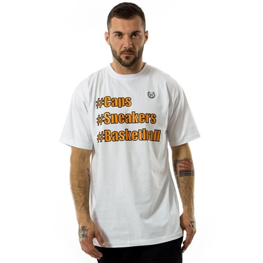 Koszulka męska MAT Wear t-shirt #Caps #Sneakers #Basketball white Mat Wear M wyprzedaż matshop.pl