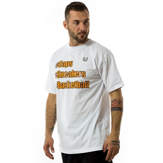 Koszulka męska MAT Wear t-shirt #Caps #Sneakers #Basketball white Mat Wear M promocja matshop.pl