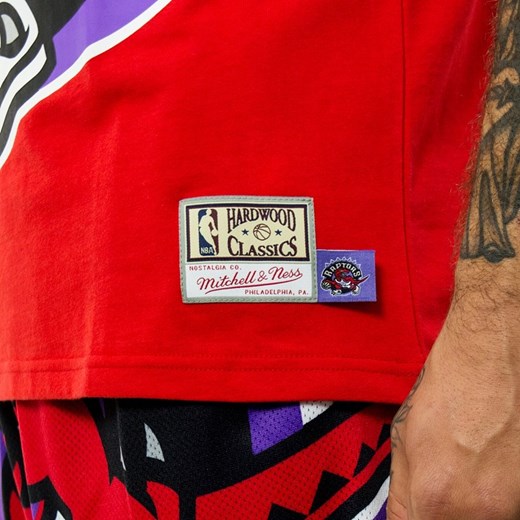 Koszulka męska Mitchell and Ness t-shirt NBA Big Face Toronto Raptors red L okazyjna cena matshop.pl
