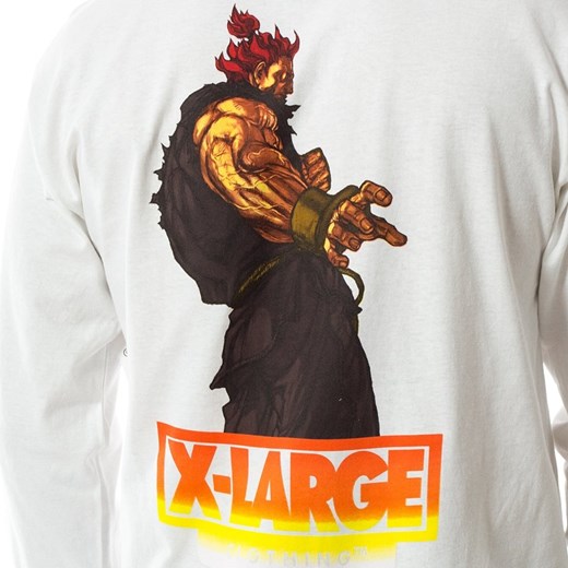Koszulka męska XLarge longsleeve Street Fighter Alpha Akuma white Xlarge M okazyjna cena matshop.pl