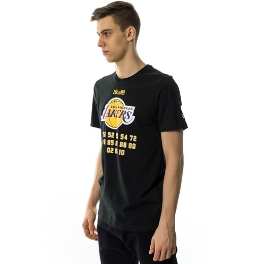 Koszulka męska New Era t-shirt SS NBA Team Champion Los Angeles Lakers black New Era L okazja matshop.pl