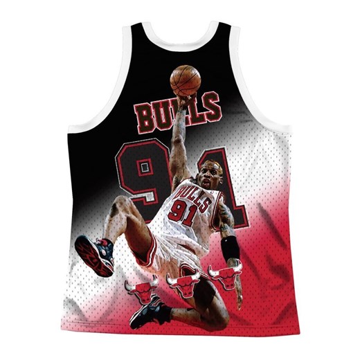 Koszulka koszykarska Mitchell and Ness tank top NBA Behind The Back Chicago Bulls Dennis Rodman red / black / white M okazja matshop.pl