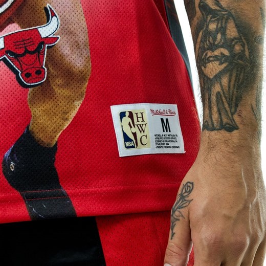 Koszulka koszykarska Mitchell and Ness tank top NBA Behind The Back Chicago Bulls Dennis Rodman red / black / white XL matshop.pl okazja