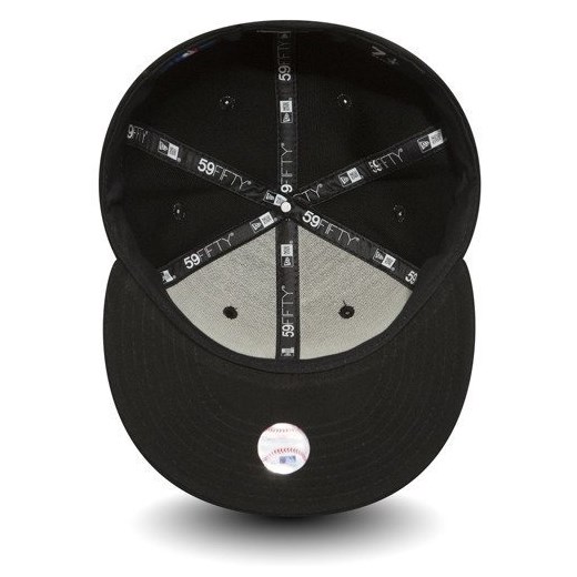 Czapka z daszkiem New Era fitted cap 59FIFTY Basic MLB Los Angeles Dodgers black New Era 7 3/8 promocja matshop.pl