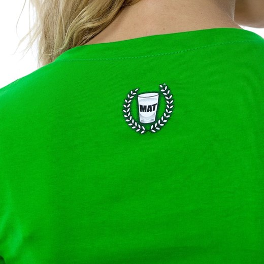 Koszulka damska MAT Wear longsleeve 3/4 v-neck WMNS Logo Shadow green Mat Wear M okazja matshop.pl