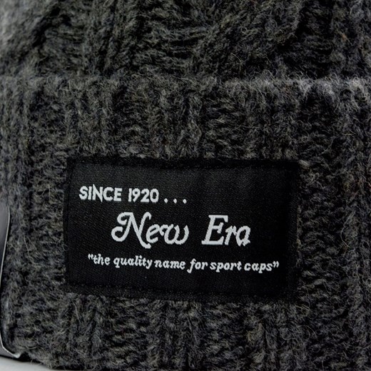 Czapka zimowa New Era Ribbed Cuff Knit grey heather M New Era uniwersalny promocja matshop.pl