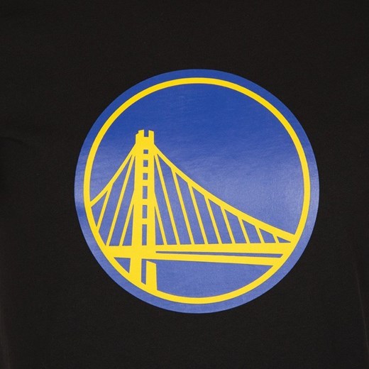 Koszulka męska New Era t-shirt Wordmark Block NBA Golden State Warriors black New Era L okazja matshop.pl