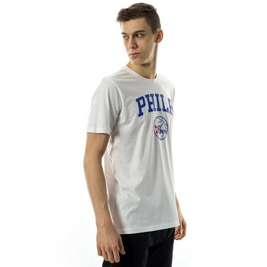 Koszulka męska New Era t-shirt Team Logo Philadelphia 76ers white New Era M matshop.pl wyprzedaż