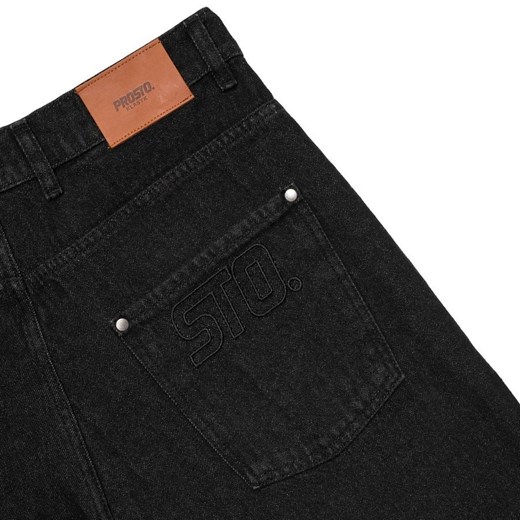 Spodnie jeansowe męskie Prosto Klasyk baggy fit Flavour VI black Prosto Klasyk 32/32 matshop.pl