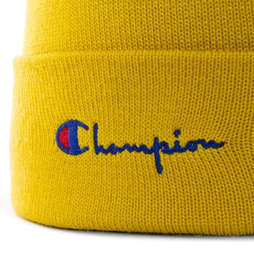 Czapka zimowa Champion Reverse Weave beanie Emb. Script Logo yellow (804708/F19/YS001) M Champion uniwersalny okazja matshop.pl