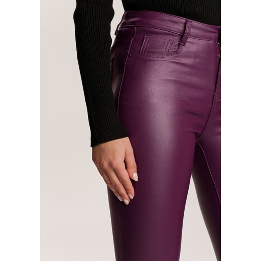 Fioletowe Spodnie Skinny Qheslienne Renee 38 Renee odzież