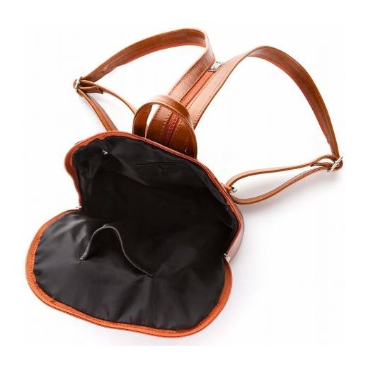 Klasyczny stylowy skórzany plecak damski paolo peruzzi brązowy - paolo peruzzi Paolo Peruzzi GENTLE-MAN