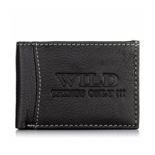 Mały męski portfel skórzany wild 5512 czarny - wild Wild GENTLE-MAN